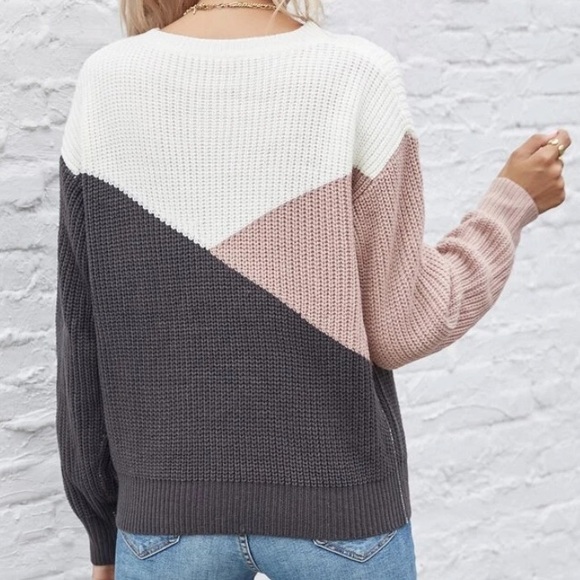 Boho pink knit sweater - Picture 5 of 6